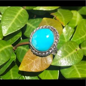 Vintage Turquoise Sterling Silver Ring